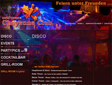 Tablet Screenshot of cheyenne-club.de